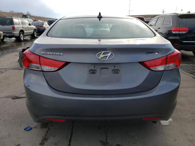 5NPDH4AE0CH074389 - 2012 HYUNDAI ELANTRA GL GRAY photo 6