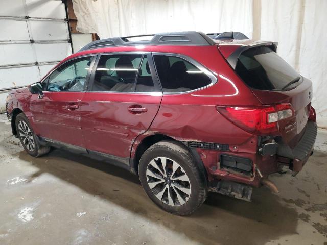 4S4BSANC7G3265739 - 2016 SUBARU OUTBACK 2.5I LIMITED BURGUNDY photo 2