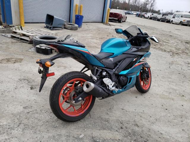 MH3RH18Y0MK005386 - 2021 YAMAHA YZFR3 A TEAL photo 4