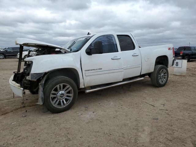 1GT125E83CF101738 - 2012 GMC SIERRA K2500 DENALI WHITE photo 1