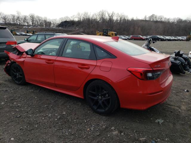 2HGFE2F51NH587419 - 2022 HONDA CIVIC SPORT 红色 照片 2