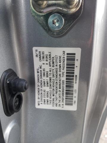 2HGFC4B0XGH315305 - 2016 HONDA CIVIC LX SILVER photo 12