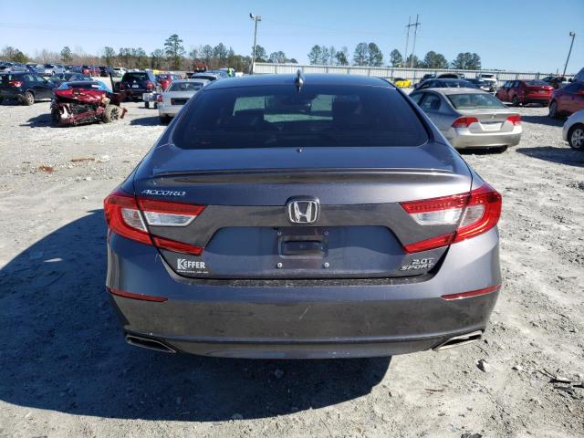 1HGCV2F33KA027297 - 2019 HONDA ACCORD SPORT GRAY photo 6