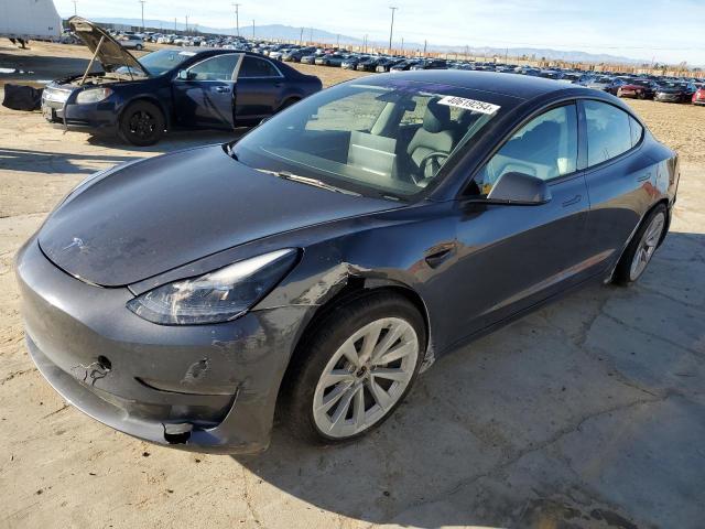 5YJ3E1EB6NF256456 - 2022 TESLA MODEL 3 GRAY photo 1