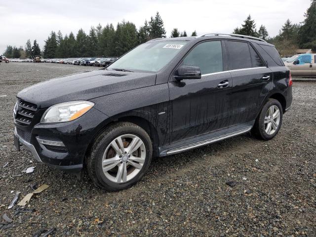 4JGDA5HB4CA029030 - 2012 MERCEDES-BENZ ML 350 4MATIC BLACK photo 1