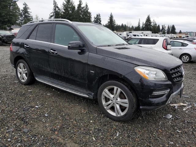 4JGDA5HB4CA029030 - 2012 MERCEDES-BENZ ML 350 4MATIC BLACK photo 4