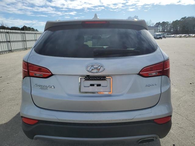 5XYZU3LB6EG224448 - 2014 HYUNDAI SANTA FE S SILVER photo 6