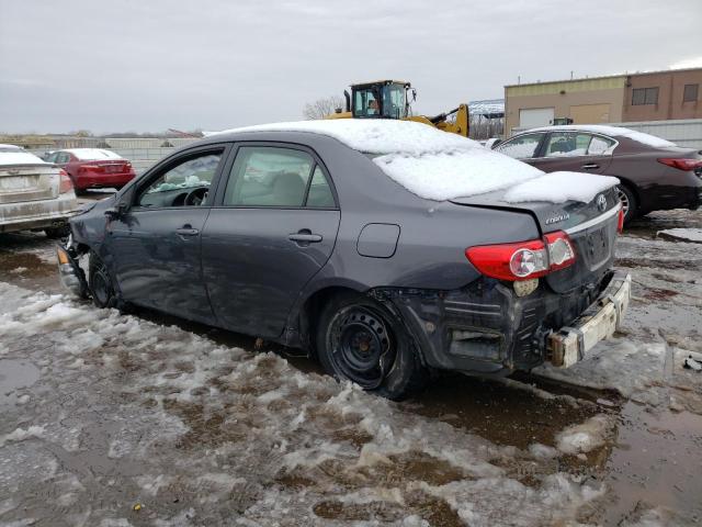JTDBU4EE9B9142337 - 2011 TOYOTA COROLLA BASE GRAY photo 2