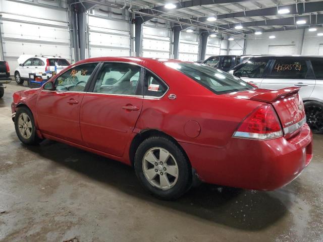 2G1WT58N789256807 - 2008 CHEVROLET IMPALA LT RED photo 2