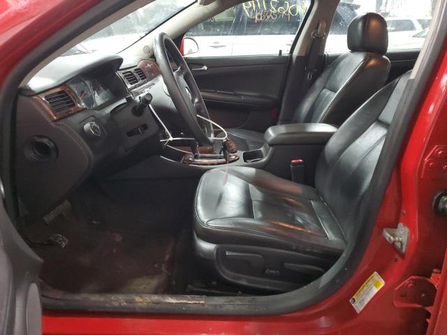 2G1WT58N789256807 - 2008 CHEVROLET IMPALA LT RED photo 7