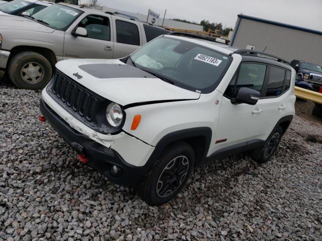 ZACCJBCB3HPF23442 - 2017 JEEP RENEGADE TRAILHAWK WHITE photo 1