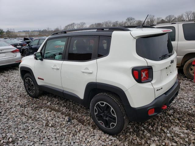 ZACCJBCB3HPF23442 - 2017 JEEP RENEGADE TRAILHAWK WHITE photo 2