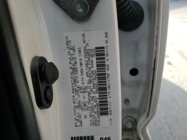 3TMLU4EN9FM205772 - 2015 TOYOTA TACOMA DOUBLE CAB 白色 照片 12