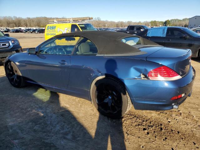 WBAEK73425B324633 - 2005 BMW 645 CI AUTOMATIC BLUE photo 2