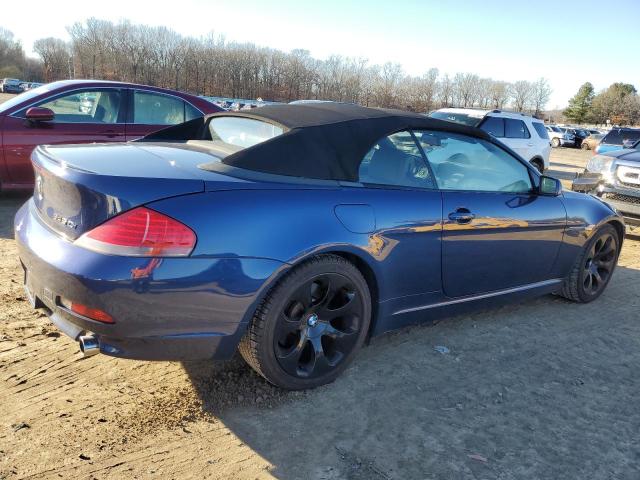 WBAEK73425B324633 - 2005 BMW 645 CI AUTOMATIC BLUE photo 3