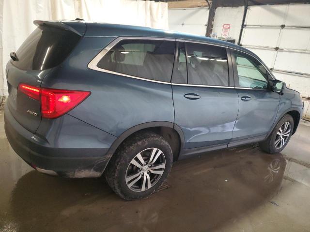 5FNYF6H61HB082265 - 2017 HONDA PILOT EXL BLUE photo 3