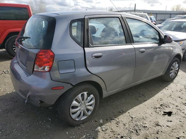 KL1TD66688B077089 - 2008 CHEVROLET AVEO BASE GRAY photo 3