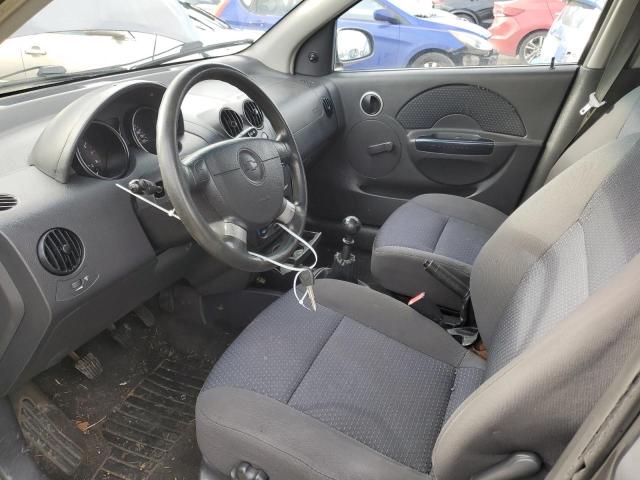 KL1TD66688B077089 - 2008 CHEVROLET AVEO BASE GRAY photo 7