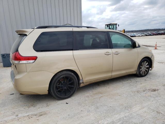 5TDYK3DC7BS143997 - 2011 TOYOTA SIENNA XLE GOLD photo 3