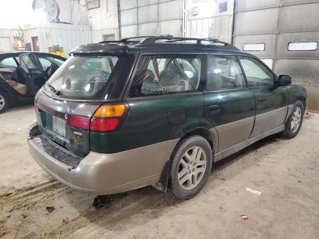 4S3BH665817615718 - 2001 SUBARU LEGACY OUTBACK GREEN photo 3