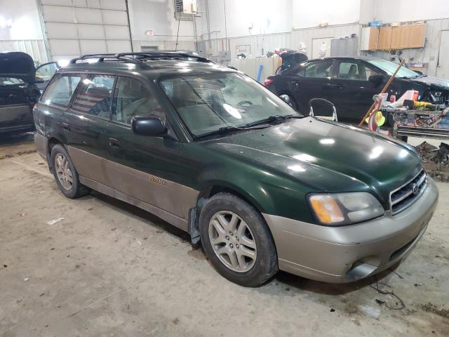 4S3BH665817615718 - 2001 SUBARU LEGACY OUTBACK GREEN photo 4