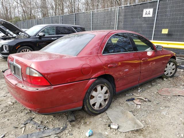 1LNHM86S54Y681323 - 2004 LINCOLN LS 红色 照片 3