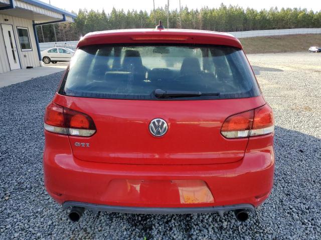 WVWEV7AJ1AW369066 - 2010 VOLKSWAGEN GTI RED photo 6