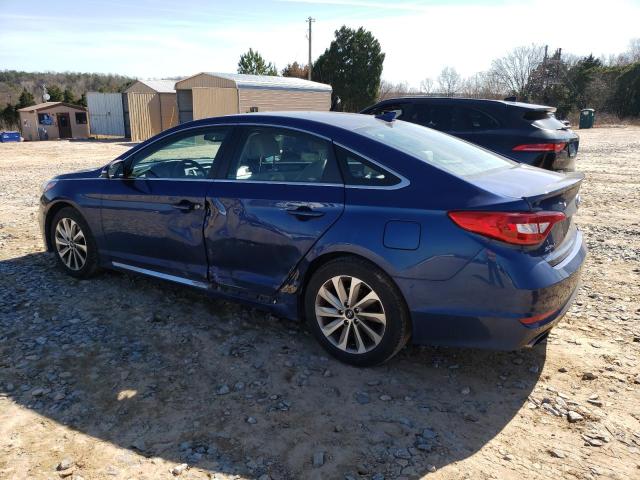 5NPE34AF1HH542245 - 2017 HYUNDAI SONATA SPORT BLUE photo 2