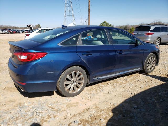 5NPE34AF1HH542245 - 2017 HYUNDAI SONATA SPORT BLUE photo 3