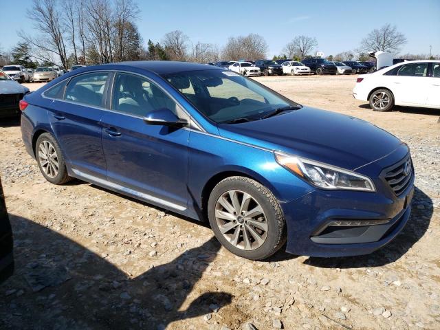 5NPE34AF1HH542245 - 2017 HYUNDAI SONATA SPORT BLUE photo 4