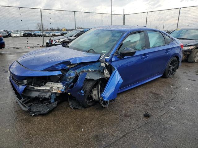 2HGFE2F59NH594702 - 2022 HONDA CIVIC SPORT BLUE photo 1