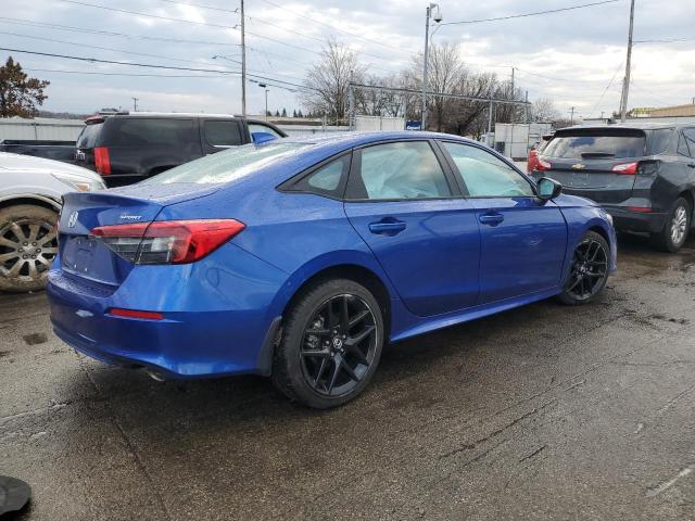 2HGFE2F59NH594702 - 2022 HONDA CIVIC SPORT 蓝色 照片 3