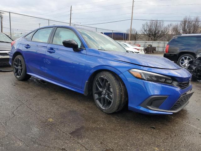 2HGFE2F59NH594702 - 2022 HONDA CIVIC SPORT BLUE photo 4