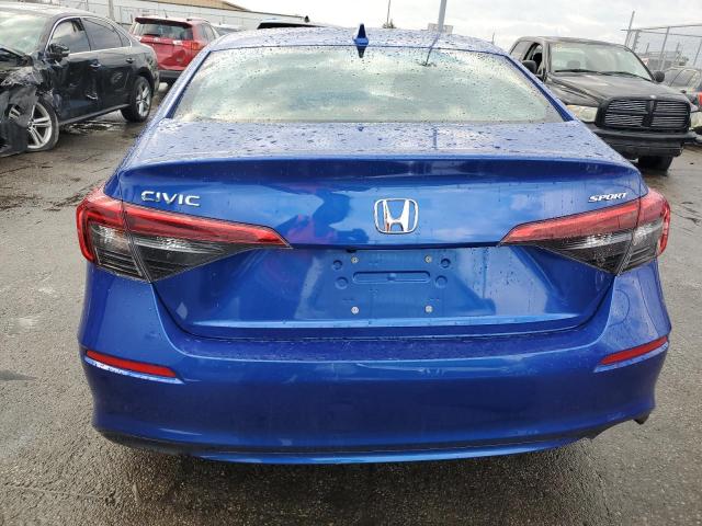 2HGFE2F59NH594702 - 2022 HONDA CIVIC SPORT BLUE photo 6