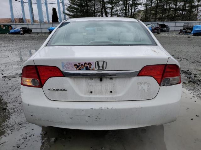 2HGFA16819H536248 - 2009 HONDA CIVIC EX WHITE photo 6