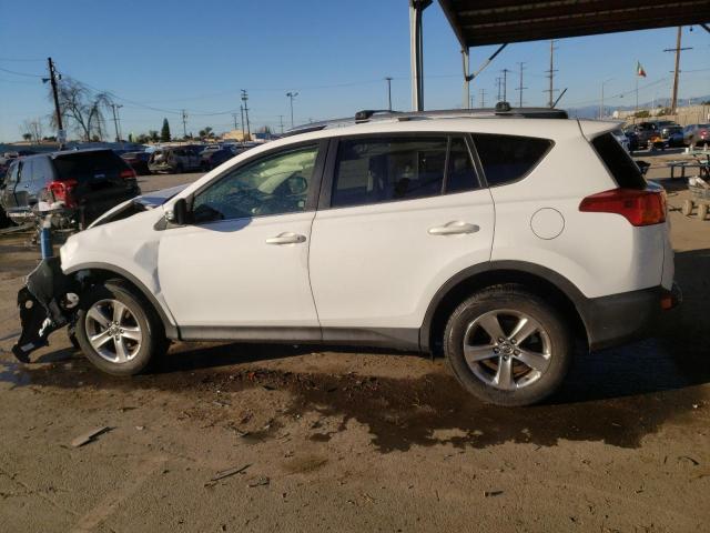 JTMRFREV4FD118052 - 2015 TOYOTA RAV4 XLE WHITE photo 2