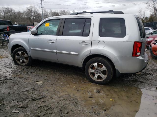 5FNYF4H56DB005509 - 2013 HONDA PILOT EXL SILVER photo 2