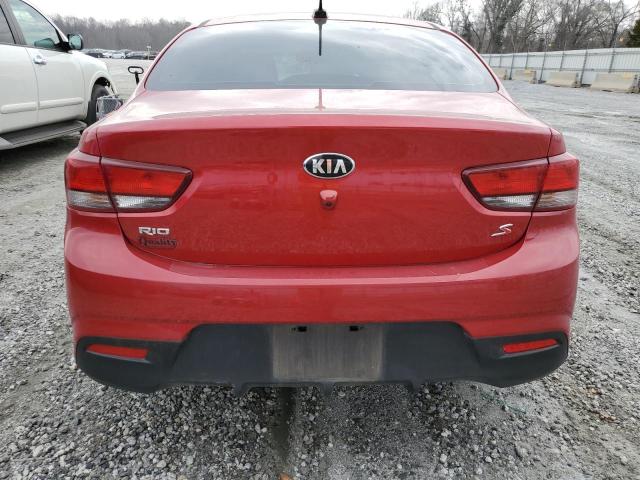 3KPA24AD2LE321671 - 2020 KIA RIO LX RED photo 6