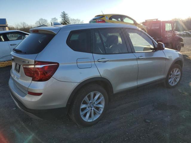 5UXWX9C56H0T08124 - 2017 BMW X3 XDRIVE28I SILVER photo 3