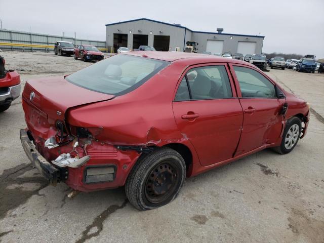 JTDBL40E59J010534 - 2009 TOYOTA COROLLA BASE RED photo 3