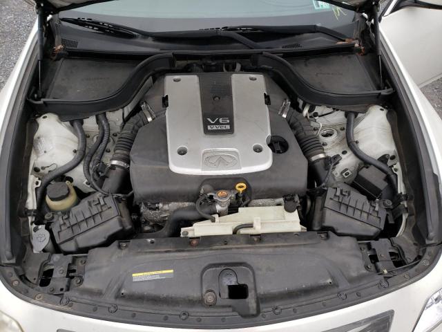 JNKCV61E39M013289 - 2009 INFINITI G37 BASE WHITE photo 11