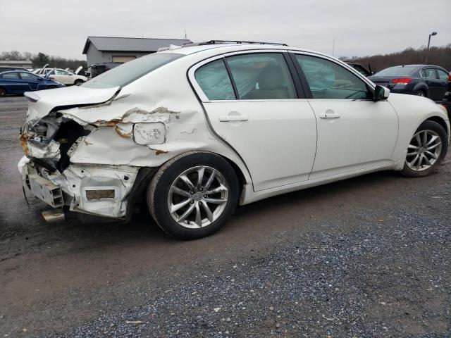 JNKCV61E39M013289 - 2009 INFINITI G37 BASE WHITE photo 3