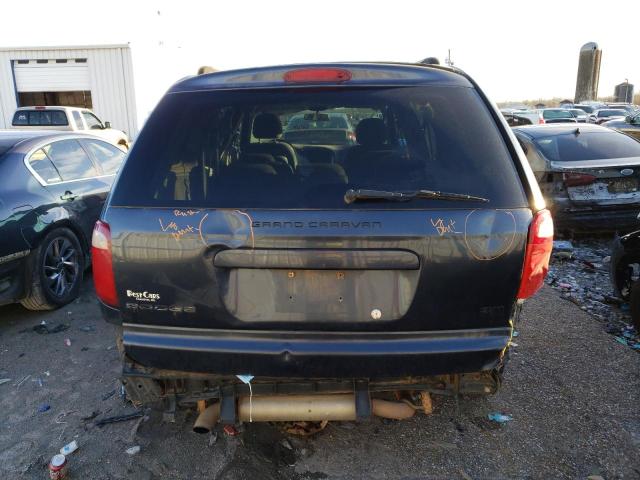 2D4GP44L77R269623 - 2007 DODGE GRAND CARA SXT BLUE photo 6