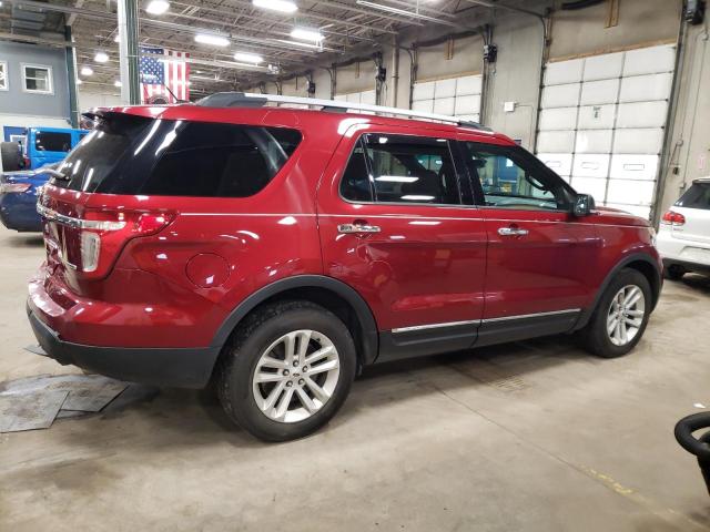 1FM5K7D89EGB48912 - 2014 FORD EXPLORER XLT RED photo 3