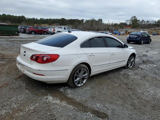 WVWHL7ANXAE528422 - 2010 VOLKSWAGEN CC LUXURY WHITE photo 3