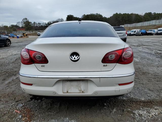 WVWHL7ANXAE528422 - 2010 VOLKSWAGEN CC LUXURY WHITE photo 6