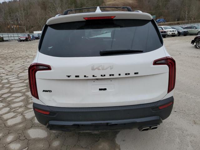 5XYP5DHC7NG315935 - 2022 KIA TELLURIDE SX WHITE photo 6