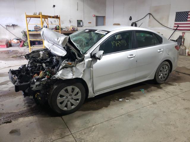 3KPA24AB9KE179798 - 2019 KIA RIO S SILVER photo 1