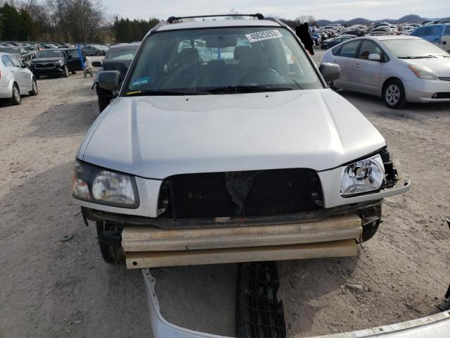 JF1SG65653H721138 - 2003 SUBARU FORESTER 2.5XS SILVER photo 5