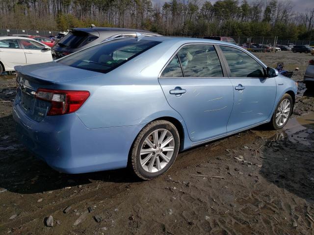 4T1BD1FK8DU076216 - 2013 TOYOTA CAMRY HYBRID BLUE photo 3